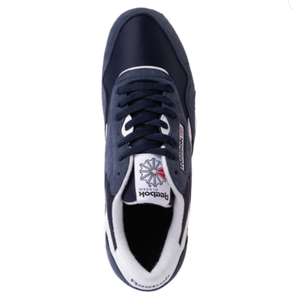 Mens Reebok Classic Athletic Shoe - Navy / White | Size: 8M / 10 Women - Picture 3 of 8
